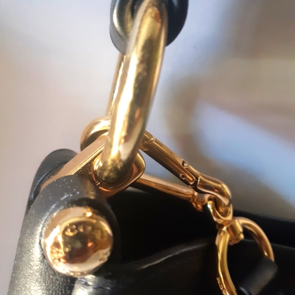 Coach blue/black Nomad hobo leather bag - Picture 9 of 16